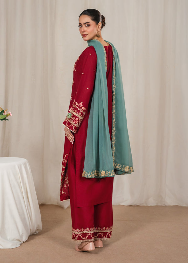 Arooha embroidery 3pc