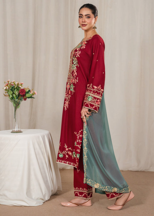 Arooha embroidery 3pc