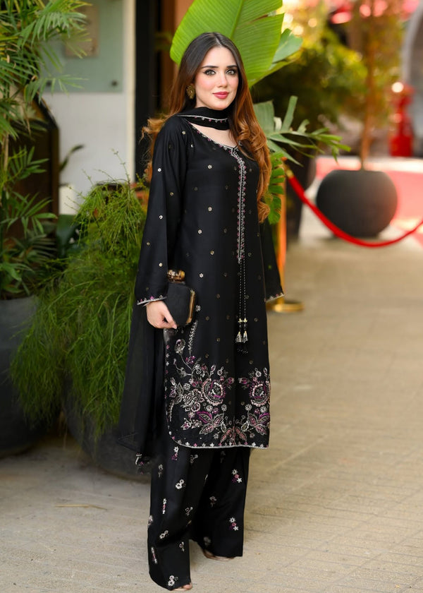 Zarqa embroidery  Farshi Shalwar 3pc