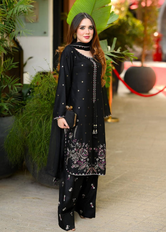 Zarqa embroidery  Farshi Shalwar 3pc