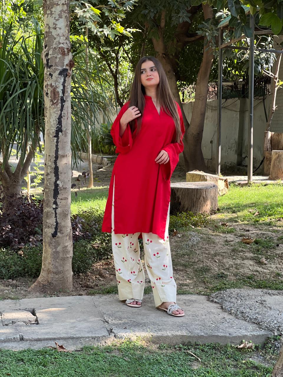Cherry Farshi Shalwar 2pc