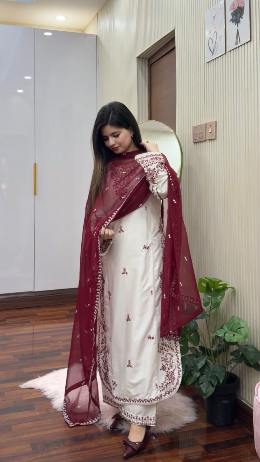 Snowdrop embroidery 3pc