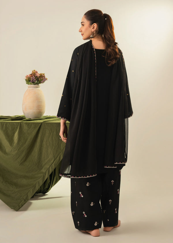 Zarqa embroidery  Farshi Shalwar 3pc