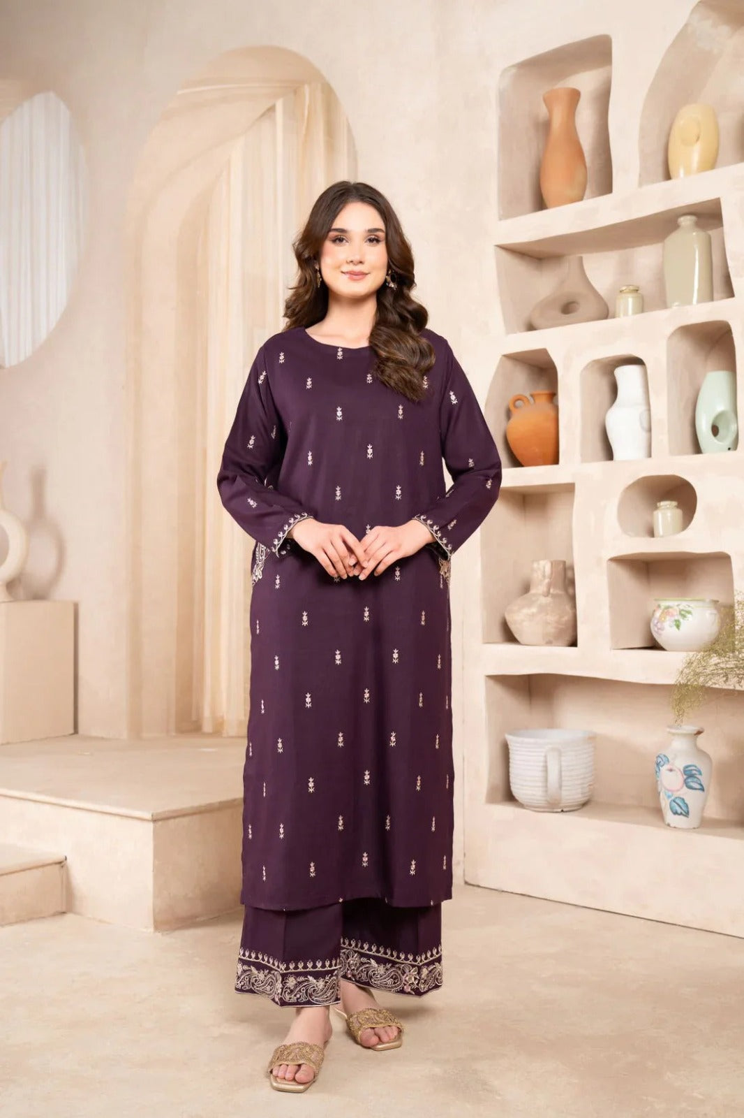Naaz embroidery long length
