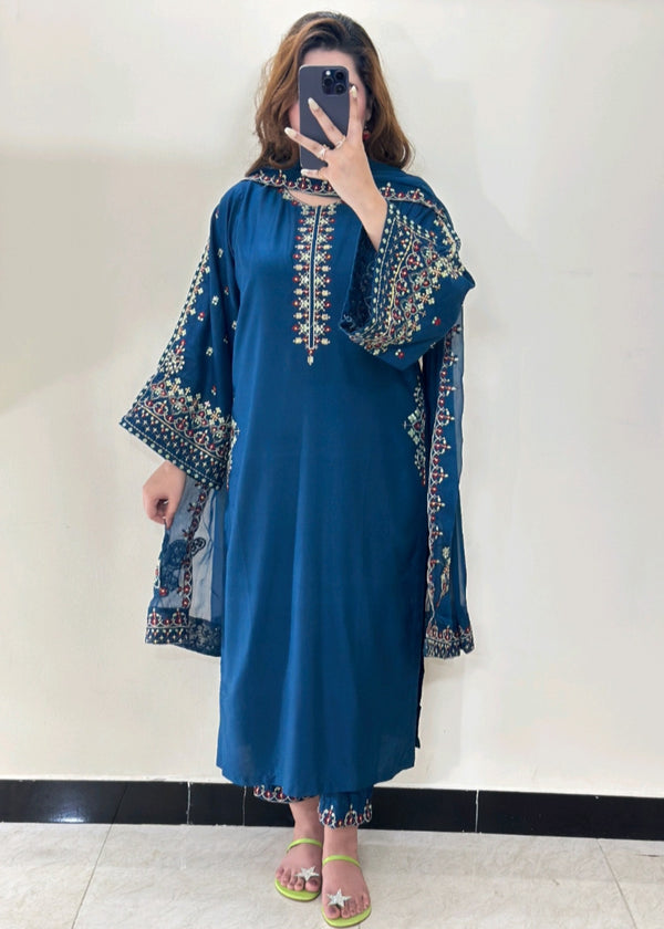 Mashal embroidered 3pc