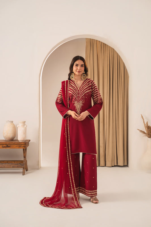 Peacock red