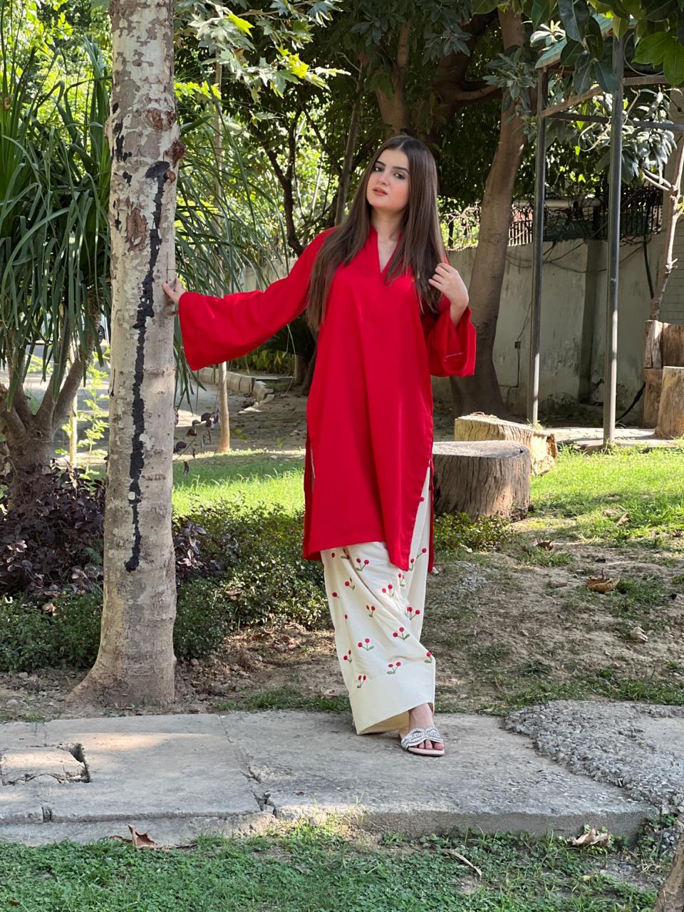 Cherry Farshi Shalwar 2pc