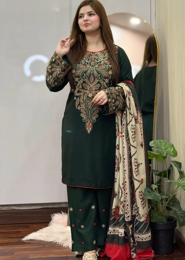 Dinaar embroidery 3pc
