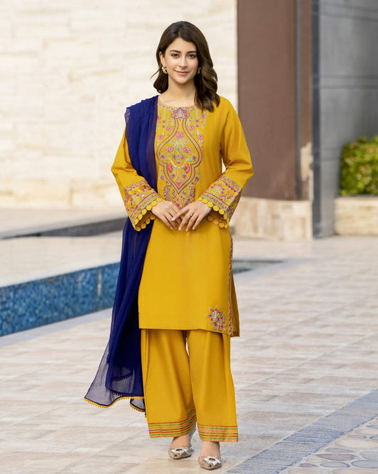 Rangreeza embroidery 3pc