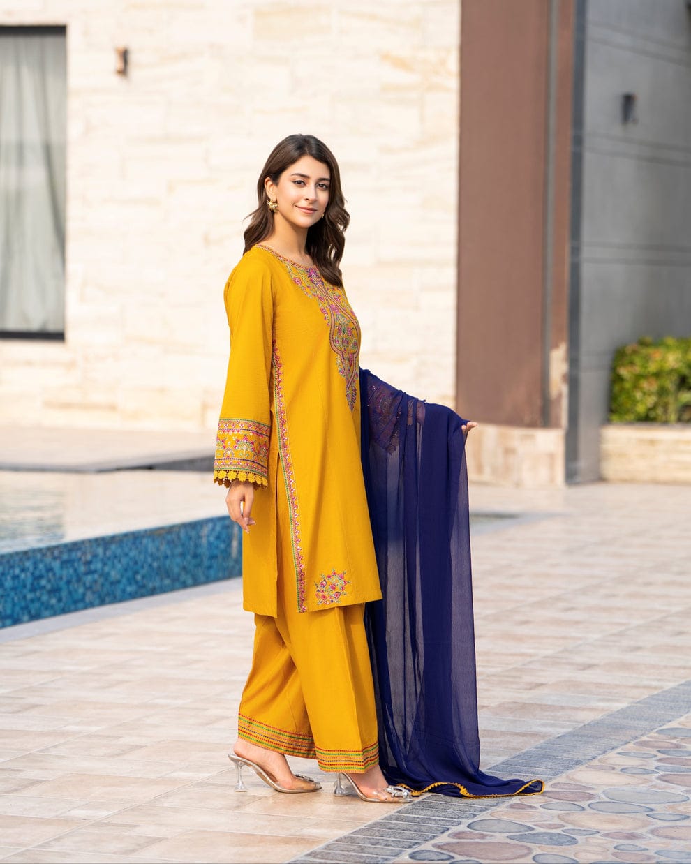 Rangreeza embroidery 3pc